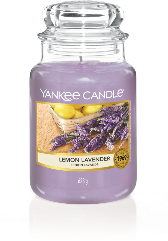 Lemon Lavender Candele in giara grande