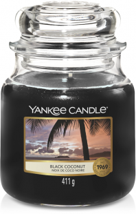 Black Coconut Candele in giara media