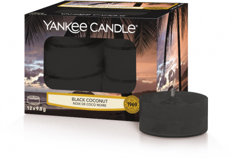 Black Coconut Candele Tea Light profumate